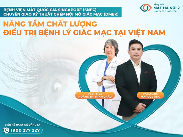 Bệnh viện Mắt Hà Nội 2 không ngừng học hỏi, cập nhật các phương pháp phẫu thuật ghép giác mạc tân tiến - ghép nội mô giác mạc (DMEK)- Ảnh 1.