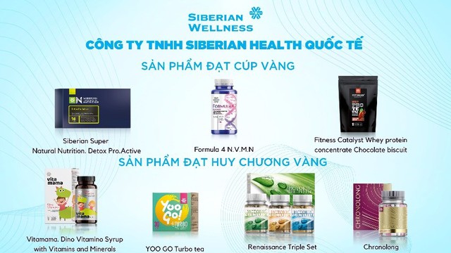 Công ty Siberian Health Quốc tế lần thứ 10 nhận giải thưởng Sản Phẩm Vàng Vì Sức Khỏe Cộng Đồng- Ảnh 1.