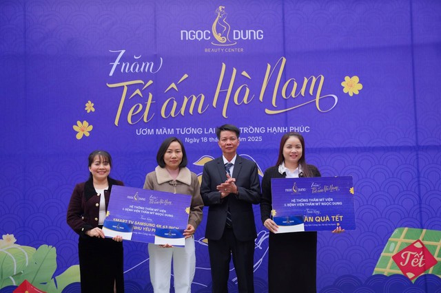 Hoa hậu Lan Anh cùng Thẩm mỹ viện Ngọc Dung 'mang xuân về' đến những mảnh đời kém may mắn- Ảnh 1.