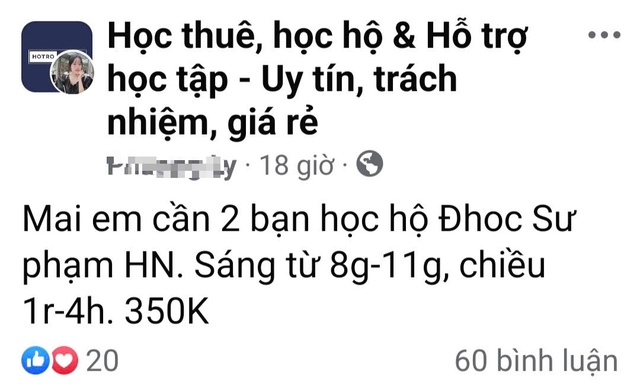 Học hộ, thi hộ trên mạng xã hội nhan nhản như 'nấm sau mưa' - Ảnh 4.