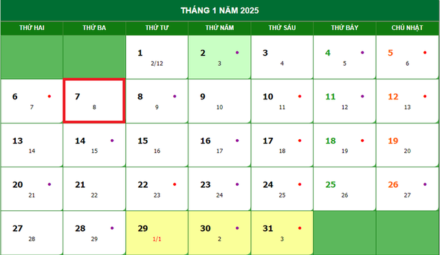 Lịch âm 7/1 - Âm lịch hôm nay 7/1 - Lịch vạn niên ngày 7/1/2025- Ảnh 1.