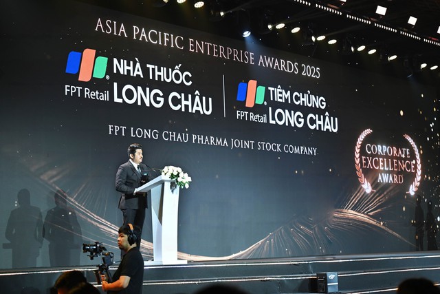 Hệ thống nhà thuốc và trung tâm tiêm chủng Long Châu xuất sắc vinh danh tại giải thưởng 'Doanh nghiệp Châu Á 2025'- Ảnh 2. Hệ thống nhà thuốc và trung tâm tiêm chủng Long Châu xuất sắc vinh danh tại giải thưởng 'Doanh nghiệp Châu Á 2025'- Ảnh 2.