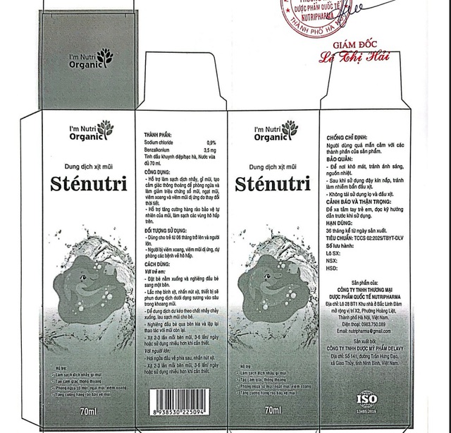 Thu hồi số công bố dung dịch xịt mũi Sténutri- Ảnh 1.