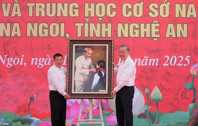 Tổng Bí thư Tô Lâm dự Lễ khởi công xây dựng Trường Phổ thông nội trú liên cấp TH và THCS Na Ngoi- Ảnh 5.