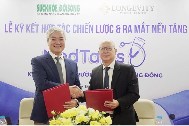 Báo Sức khỏe & Đời sống và Longevity Medical Center ký kết hợp tác chiến lược, ra mắt nền tảng Medtalks- Ảnh 1. Báo Sức khỏe & Đời sống và Longevity Medical Center ký kết hợp tác chiến lược, ra mắt nền tảng Medtalks- Ảnh 1.