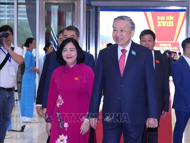 Tổng Bí thư Tô Lâm dự Đại hội đại biểu Đảng bộ TP Hà Nội lần thứ 18- Ảnh 2. Tổng Bí thư Tô Lâm dự Đại hội đại biểu Đảng bộ TP Hà Nội lần thứ 18- Ảnh 2.