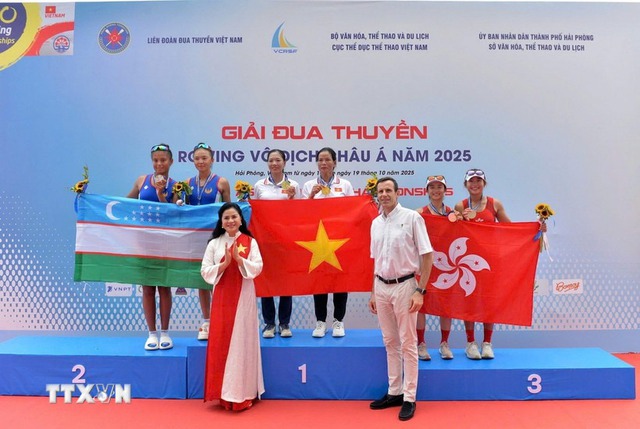 Đội tuyển Việt Nam giành 6 Huy chương Vàng tại Giải Rowing vô địch châu Á 2025- Ảnh 1.