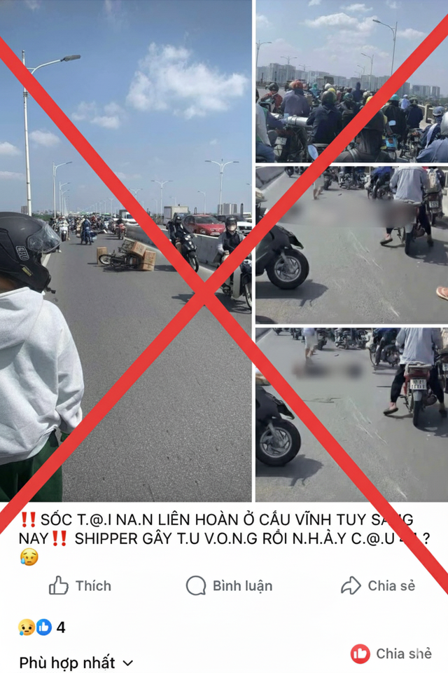 Thông tin shipper nhảy cầu tự tử sau khi gây tai nạn chết người là bịa đặt- Ảnh 1. Thông tin shipper nhảy cầu tự tử sau khi gây tai nạn chết người là bịa đặt- Ảnh 1.