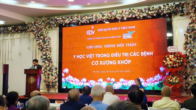 Hội thảo 'Y học Việt trong điều trị bệnh cơ xương khớp' khẳng định vai trò y học cổ truyền- Ảnh 1. Hội thảo 'Y học Việt trong điều trị bệnh cơ xương khớp' khẳng định vai trò y học cổ truyền- Ảnh 1.