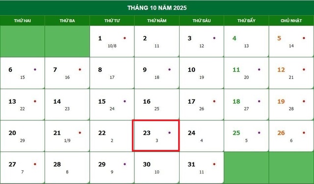 Lịch âm 23/10 - Âm lịch hôm nay 23/10 - Lịch vạn niên ngày 23/10/2025- Ảnh 1. Lịch âm 23/10 - Âm lịch hôm nay 23/10 - Lịch vạn niên ngày 23/10/2025- Ảnh 1.