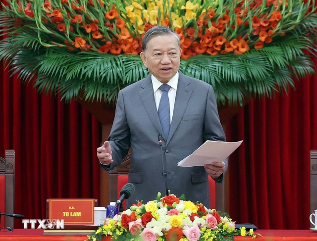 Phát biểu của Tổng Bí thư Tô Lâm tại buổi gặp mặt đại biểu dự Hội thảo quốc tế Việt Nam học lần thứ 7- Ảnh 1. Phát biểu của Tổng Bí thư Tô Lâm tại buổi gặp mặt đại biểu dự Hội thảo quốc tế Việt Nam học lần thứ 7- Ảnh 1.