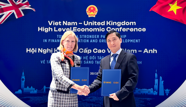 VNVC ký kết với GSK về tăng cường tiếp cận thuốc ung thư, vaccine thế hệ mới và kiến thức sản xuất- Ảnh 1. VNVC ký kết với GSK về tăng cường tiếp cận thuốc ung thư, vaccine thế hệ mới và kiến thức sản xuất- Ảnh 1.