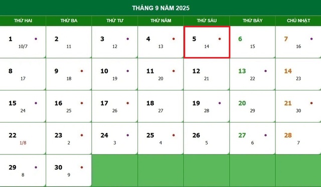 Lịch âm 5/10 - Âm lịch hôm nay 5/10 - Lịch vạn niên ngày 5/10/2025- Ảnh 1. Lịch âm 5/10 - Âm lịch hôm nay 5/10 - Lịch vạn niên ngày 5/10/2025- Ảnh 1.