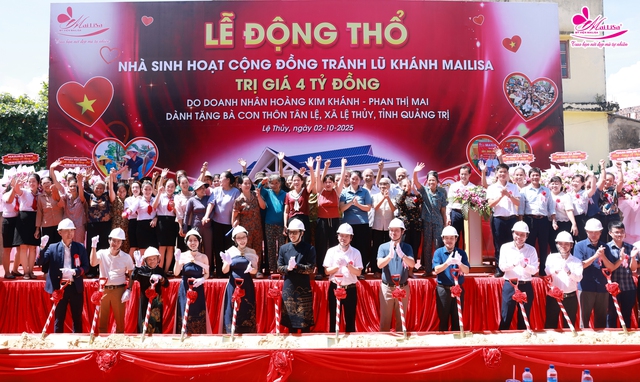 Mailisa xây nhà cộng đồng tránh lũ dành tặng người dân miền Trung- Ảnh 1. Mailisa xây nhà cộng đồng tránh lũ dành tặng người dân miền Trung- Ảnh 1.