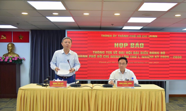 Phó Bí thư Thành ủy TPHCM đề cao vai trò đặc biệt của báo chí đối với Đại hội Đảng bộ TPHCM lần thứ I- Ảnh 2.