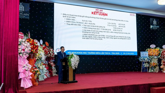 Hướng đi mới trong điều trị cơ xương khớp bằng y học tái tạo và trí tuệ nhân tạo tại Hội nghị Khoa học thường niên TRA 2025- Ảnh 4. Hướng đi mới trong điều trị cơ xương khớp bằng y học tái tạo và trí tuệ nhân tạo tại Hội nghị Khoa học thường niên TRA 2025- Ảnh 4.