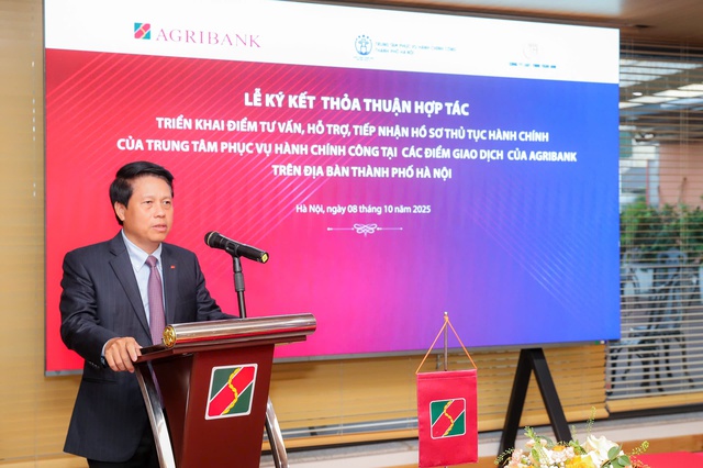 Agribank và Trung tâm Phục vụ Hành chính công TP Hà Nội hợp tác triển khai mô hình hỗ trợ người dân thực hiện dịch vụ công tại điểm giao dịch của ngân hàng- Ảnh 1. Agribank và Trung tâm Phục vụ Hành chính công TP Hà Nội hợp tác triển khai mô hình hỗ trợ người dân thực hiện dịch vụ công tại điểm giao dịch của ngân hàng- Ảnh 1.