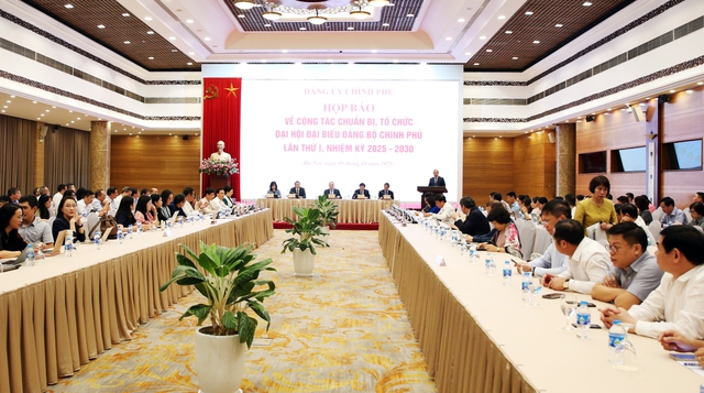 Đại hội đại biểu Đảng bộ Chính phủ lần thứ I nhiệm kỳ 2025–2030 diễn ra từ 12–13/10- Ảnh 1.