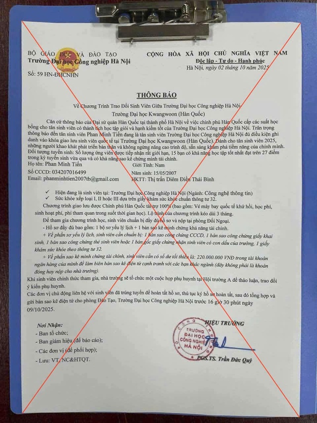 Hàng loạt đại học bị giả mạo văn bản lừa đảo du học- Ảnh 3. Hàng loạt đại học bị giả mạo văn bản lừa đảo du học- Ảnh 3.