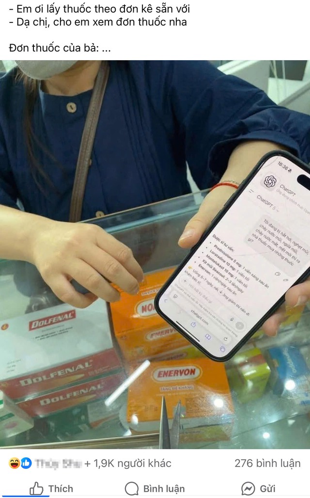 Bác sĩ bất ngờ với 'đơn thuốc AI': Vừa vi phạm pháp luật, vừa có thể gây tử vong- Ảnh 1.