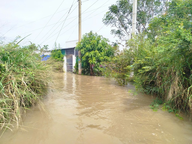 Lũ bất ngờ đổ về trong đêm, nhiều nhà dân ở Lâm Đồng ngập sâu- Ảnh 1.