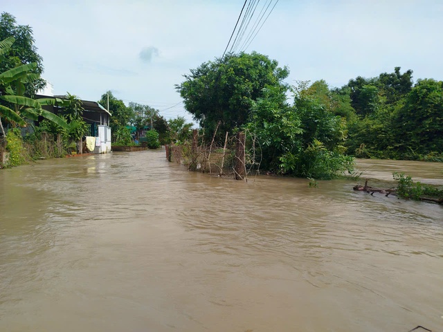 Lũ bất ngờ đổ về trong đêm, nhiều nhà dân ở Lâm Đồng ngập sâu- Ảnh 2.