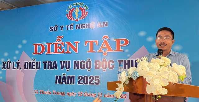 Diễn tập xử trí tình huống đám cưới ở Nghệ An có hơn 100 người tham dự xảy ra ngộ độc thực phẩm- Ảnh 6.