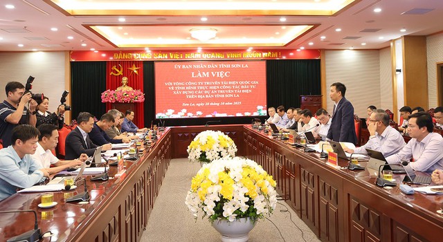 Sơn La phối hợp chặt chẽ với EVNNPT đẩy nhanh tiến độ các dự án truyền tải điện- Ảnh 1.