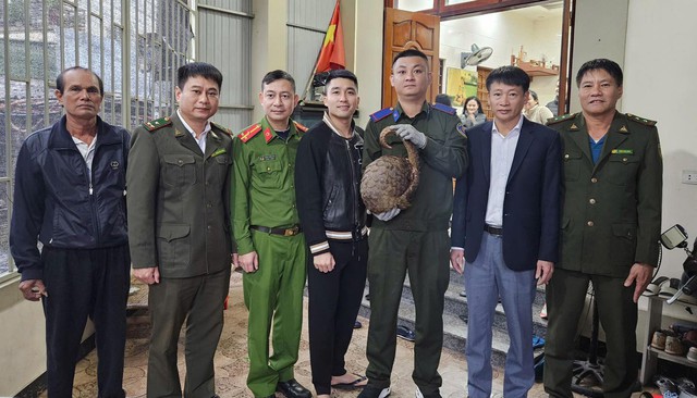 Người dân Hà Tĩnh giao nộp hai cá thể động vật hoang dã quý hiếm- Ảnh 1. Người dân Hà Tĩnh giao nộp hai cá thể động vật hoang dã quý hiếm- Ảnh 1.