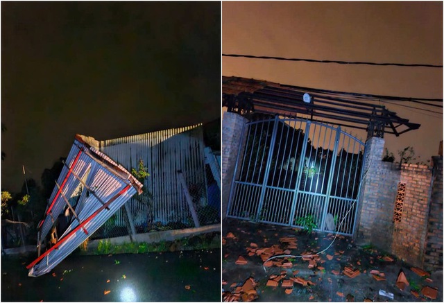 Lốc xoáy tàn phá trong đêm, nhà cửa tốc mái, cây cối đổ la liệt- Ảnh 3. Lốc xoáy tàn phá trong đêm, nhà cửa tốc mái, cây cối đổ la liệt- Ảnh 3.