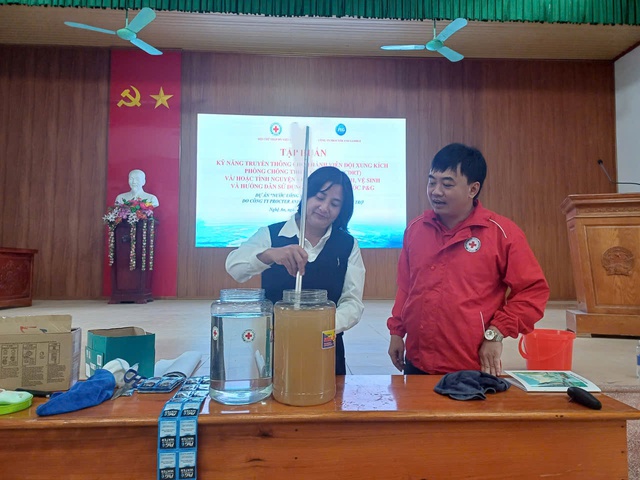 Nghệ An: Tập huấn kỹ năng truyền thông nước sạch và vệ sinh môi trường- Ảnh 1. Nghệ An: Tập huấn kỹ năng truyền thông nước sạch và vệ sinh môi trường- Ảnh 1.