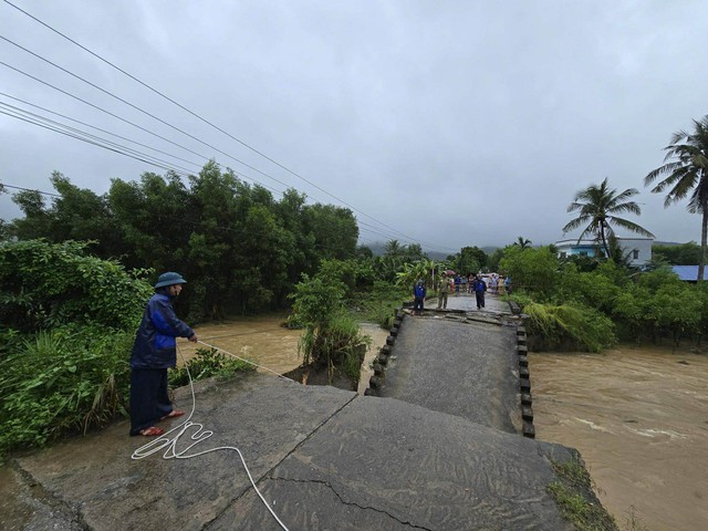 Bộ Nông nghiệp và Môi trường chỉ đạo khắc phục sự cố thiên tai gãy cầu Cây Sung ở Quảng Ngãi- Ảnh 2. Bộ Nông nghiệp và Môi trường chỉ đạo khắc phục sự cố thiên tai gãy cầu Cây Sung ở Quảng Ngãi- Ảnh 2.
