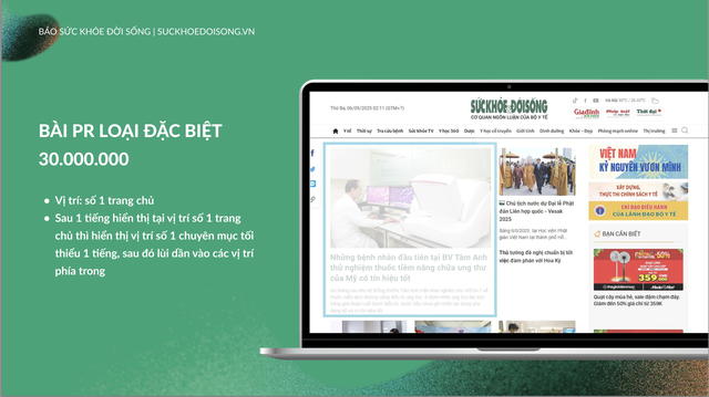 Báo giá quảng cáo trên Báo điện tử Sức Khỏe và Đời Sống- Ảnh 2.