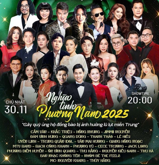 Đêm nhạc 'Nghĩa tình phương Nam 2025' gây quỹ chia sẻ khó khăn với đồng bào vùng lũ miền Trung- Ảnh 1.