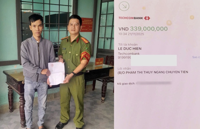 Người đàn ông nhận được 339 triệu đồng từ tài khoản lạ, có hành động bất ngờ - Ảnh 1.