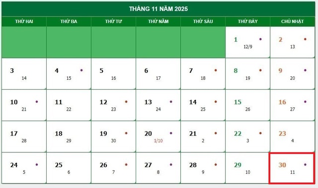 Lịch âm 30/11 - Âm lịch hôm nay 30/11 - Lịch vạn niên ngày 30/11/2025- Ảnh 1. Lịch âm 30/11 - Âm lịch hôm nay 30/11 - Lịch vạn niên ngày 30/11/2025- Ảnh 1.