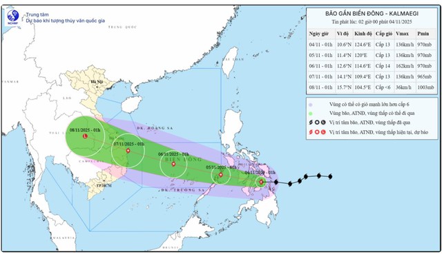 Bão số 13 giật cấp cuồng phong, gây sóng biển cao đến 10m trên vùng Biển Đông- Ảnh 2.