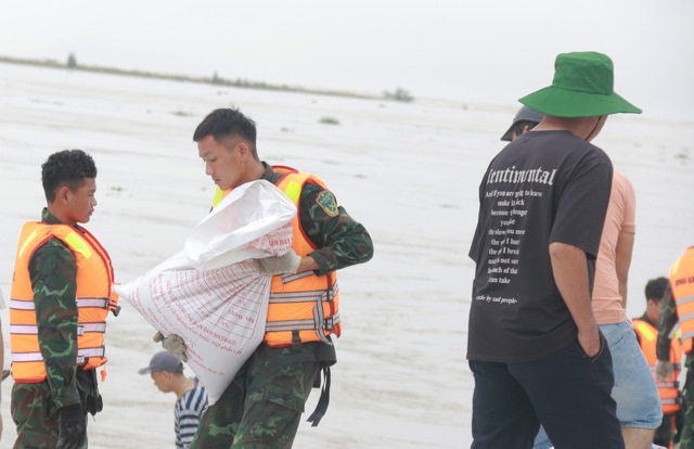 Bờ kè ven sông Thu Bồn bị 'ngoạm' từng mét, hàng nghìn người căng mình giữ đất- Ảnh 5. Bờ kè ven sông Thu Bồn bị 'ngoạm' từng mét, hàng nghìn người căng mình giữ đất- Ảnh 5.