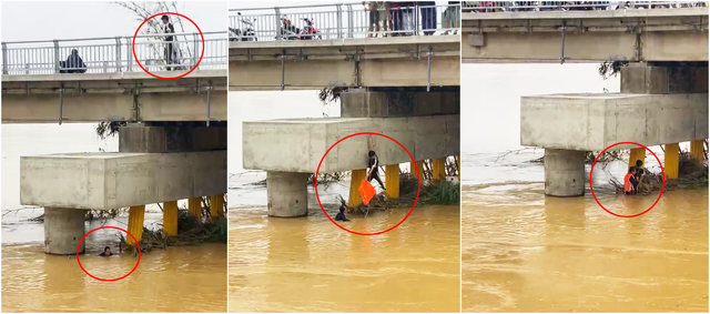 Tặng giấy khen cho chàng trai đu dây xuống dòng lũ dữ cứu người- Ảnh 2. Tặng giấy khen cho chàng trai đu dây xuống dòng lũ dữ cứu người- Ảnh 2.