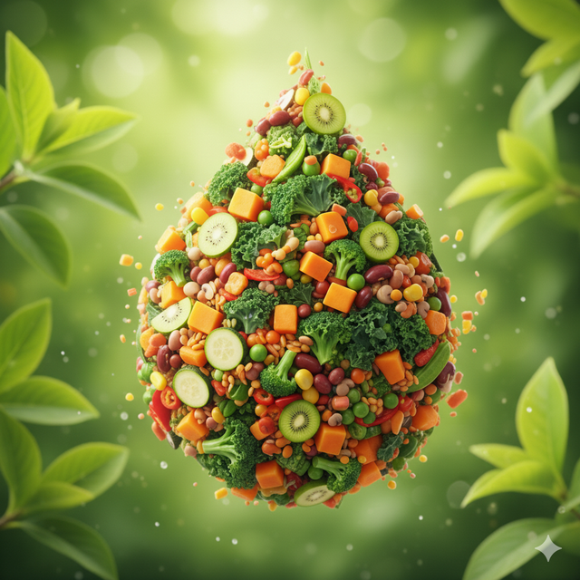 Khi khoa học giúp bạn 'ăn xanh', nhẹ bụng mà vẫn đủ chất- Ảnh 1. Khi khoa học giúp bạn 'ăn xanh', nhẹ bụng mà vẫn đủ chất- Ảnh 1.