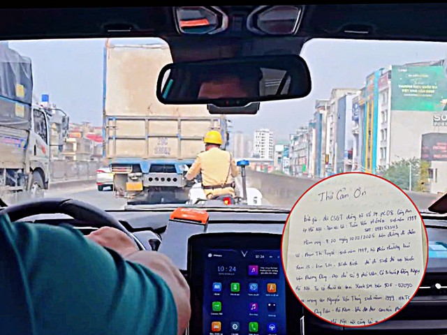 Nhận đề nghị khẩn từ tài xế taxi, CSGT dẫn đường giúp sản phụ 'vượt cạn' an toàn- Ảnh 2. Nhận đề nghị khẩn từ tài xế taxi, CSGT dẫn đường giúp sản phụ 'vượt cạn' an toàn- Ảnh 2.