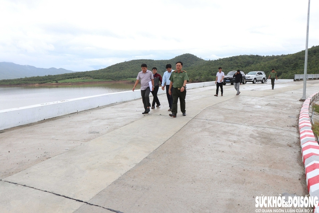 Đã khắc phục sự cố nứt mặt đập, thấm nước tại hồ Sông Than- Ảnh 1. Đã khắc phục sự cố nứt mặt đập, thấm nước tại hồ Sông Than- Ảnh 1.