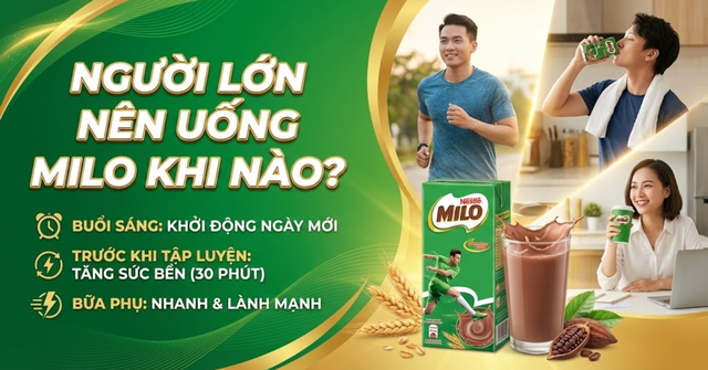 Người lớn uống sữa Milo có tốt không? Có tác dụng gì?- Ảnh 2.