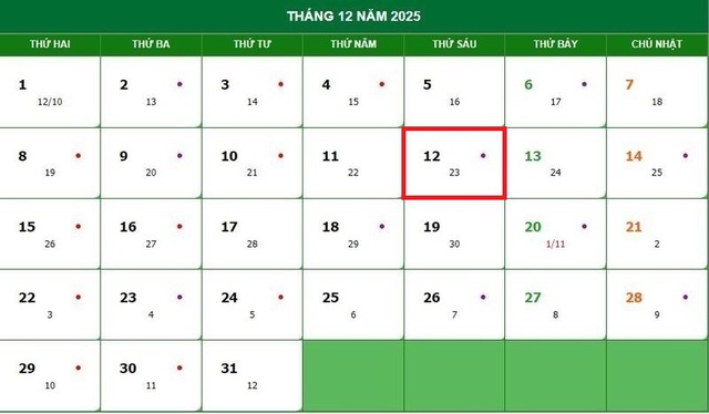 Lịch âm 12/12 - Âm lịch hôm nay 12/12 - Lịch vạn niên ngày 12/12/2025- Ảnh 1. Lịch âm 12/12 - Âm lịch hôm nay 12/12 - Lịch vạn niên ngày 12/12/2025- Ảnh 1.