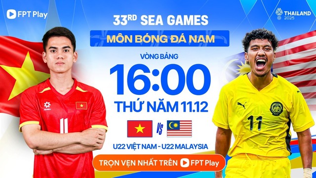 Xem trực tiếp đội tuyển U22 Việt Nam đấu U22 Malaysia ở đâu, kênh nào ngày 11/12?- Ảnh 1.