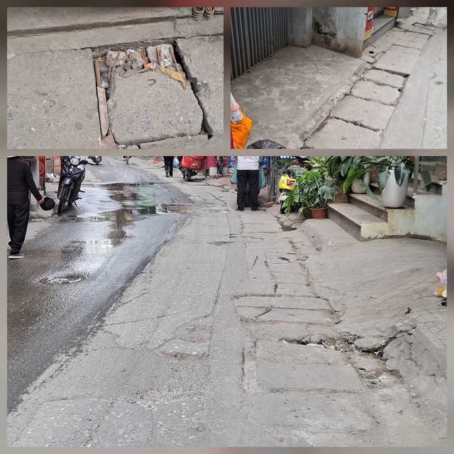 Người dân khốn khổ vì nước cống tràn lên mặt đường Triều Khúc- Ảnh 5. Người dân khốn khổ vì nước cống tràn lên mặt đường Triều Khúc- Ảnh 5.