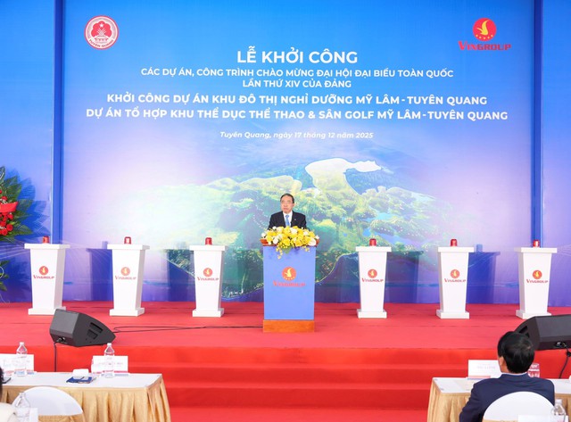 Vingroup khởi công đô thị nghỉ dưỡng suối khoáng và tổ hợp thể dục thể thao Mỹ Lâm – Tuyên Quang- Ảnh 3.