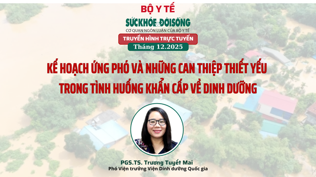 Truyền hình trực tuyến: Kế hoạch ứng phó và những can thiệp thiết yếu trong tình huống khẩn cấp về dinh dưỡng- Ảnh 1.