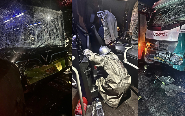 Va chạm xe buýt và xe bồn lúc 5h sáng trên đường Phan Trọng Tuệ, Hà Nội khiến tài xế xe buýt bị thương, mắc kẹt trong cabin, lực lượng chức năng phải tổ chức giải cứu khẩn cấp.