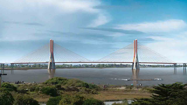 Hiện trạng cầu hơn 11.800 tỷ đồng, kết nối Hà Nội với Hưng Yên sau 4 tháng thi công- Ảnh 8.